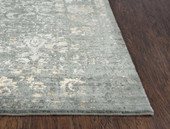 Rizzy Home Impressions IMP101 Gray Area Rug Corner