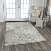 Rizzy Home Impressions IMP104 Gray Area Rug Room Scene