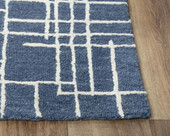 Rizzy Home Jazz JZZ972 Blue Area Rug Corner