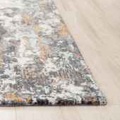 Rizzy Home Logan LOG736 Gray Area Rug Corner