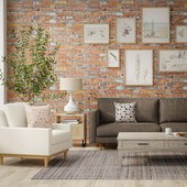 Rizzy Home Maddox MDX241 Beige Area Rug Room Scene