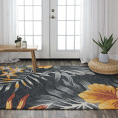 Rizzy Home Miramar MIR969 Gray Area Rug Room Scene