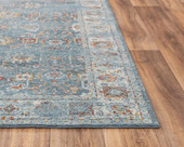 Rizzy Home Ovation OVA106 Blue Area Rug Corner