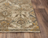 Rizzy Home Platinum PNM101 Beige Area Rug Corner