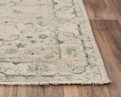Rizzy Home Platinum PNM104 Beige Area Rug Corner