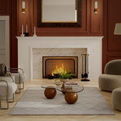 Rizzy Home Posh PSH002 White Area Rug Room Scene