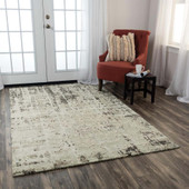Rizzy Home Premier PMR104 Green Area Rug Room Scene