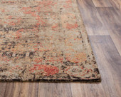Rizzy Home Premier PMR106 Green Area Rug Corner