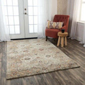 Rizzy Home Premier PMR109 Green Area Rug Room Scene