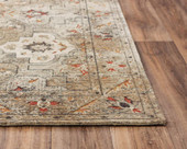 Rizzy Home Premier PMR109 Green Area Rug Corner