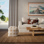 Rizzy Home Qatar QAT029 Brown Area Rug Room Scene