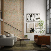 Rizzy Home Qatar QAT033 Green Area Rug Room Scene