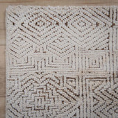 Rizzy Home Radiance RNC667 Brown Area Rug Corner