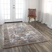 Rizzy Home Signature SGN773 Gray Area Rug Room Scene