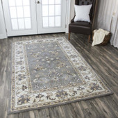 Rizzy Home Valintino VN9658 Gray Area Rug Room Scene