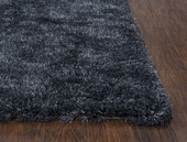 Rizzy Home Whistler WIS101 Gray Area Rug Corner
