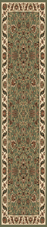 Nubrisa Gem 1040 Green 1'11" (23") Wide Hall and Stair Runner