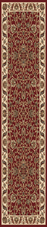 Nubrisa Gem 1210 Red 1'11" (23") Wide Hall and Stair Runner
