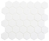 FDM1821 Freedom Avenue Collection 2" Hex United Dove (2" Hex Glossy) Mosaic Tile