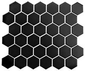 FDM1826 Freedom Avenue Collection 2" Hex Pitch Raven (2" Hex Matte) Mosaic Tile