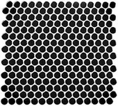 FDM1804 Freedom Avenue Collection 3/4" Penny Round Monolithe (3/4" Penny Round Glossy) Mosaic Tile