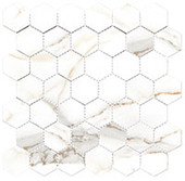 HNC6723 Harmonic Hex Mosaic Outro DCOF Matte Hex Mosaic Mosaic Tile