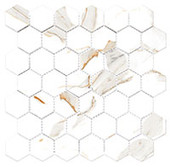 HNC6729 Harmonic Hex Mosaic Outro Polished Hex Mosaic Mosaic Tile
