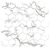 HNC6716 Harmonic Hex Mosaic Tocatta DCOF Matte Hex Mosaic Mosaic Tile