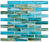 OTC1202 Oyster Cove Inspiration Teal Mosaic Tile