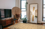 Legacy 58004-115 Ivory/Navy Area Rug by Dynamic Rugs Room Scene Legacy 58004-115 Ivory/Navy Area Rug by Dynamic Rugs Room Scene