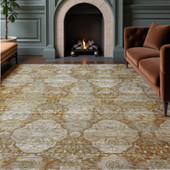 Dalyn Aristo AR8 Terracotta Area Rug Room Scene