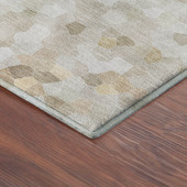 Dalyn Kaleidoscope KL1 Putty Area Rug Corner