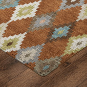 Dalyn Kenner KN10 Paprika Area Rug Corner