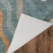 Dalyn Kenner KN4 Teal Area Rug Back