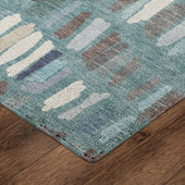 Dalyn Kenner KN5 Teal Area Rug Corner