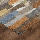 Dalyn Kenner KN6 Chocolate Area Rug Corner