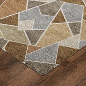 Dalyn Kenner KN8 Chocolate Area Rug Corner