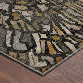 Dalyn Nexus NX3 Black Area Rug Corner