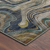 Dalyn Nexus NX6 Navy Area Rug Corner