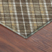 Dalyn Soft Essentials SE3 Chocolate Area Rug Corner