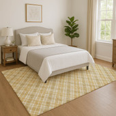 Dalyn Soft Essentials SE3 Gold Area Rug Room Scene