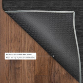Dalyn Soft Essentials SE6 Black Area Rug Back