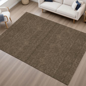 Dalyn Soft Essentials SE6 Chocolate Area Rug Room Scene