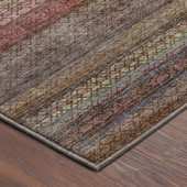 Dalyn Vico VC4 Chocolate Area Rug Corner
