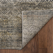 Dalyn Vico VC8 Black Area Rug Back