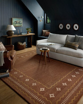 Alfie ALF-03 Clay Spice Area Rug Room Scene - Chris Loves Julia x Loloi