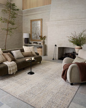 Bexley BEX-03 Natural Slate Area Rug Room Scene - Amber Lewis x Loloi