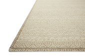 Bowie BOE-02 Ivory Taupe Area Rug Corner - Amber Lewis x Loloi