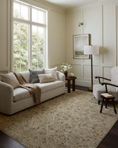 Loloi Briar BRR-03 Silver Moss Area Rug Room Scene