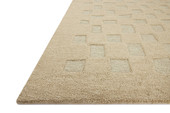 Craven CVN-04 Oatmeal Dove Area Rug Corner - Leanne Ford x Loloi